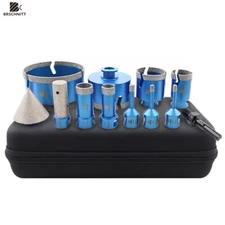 12pc 5/8 Diamond Hole Saw Kit for Tile Porcelian Marble Drill Bit Set Hole Saw