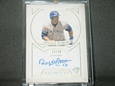 Roberto Alomar 2019 Topps Definitive Collection Autograph (12/30) His Jersey #!