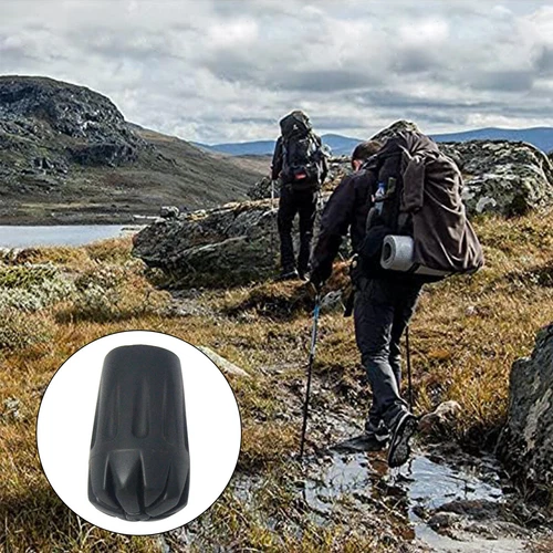 1-20pcs Reinforced Anti-slip Rubber Tip Trekking Pole Hiking Walking Stick Cap - Picture 9 of 14