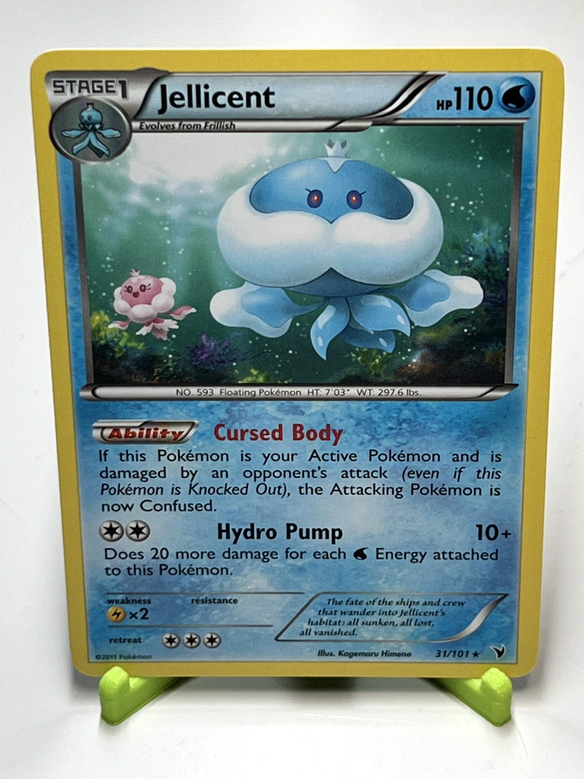Pokemon 31/101 Jellicent Noble Victories Rare NM Condition