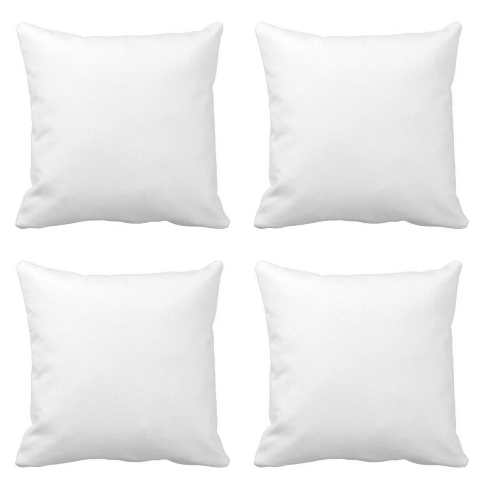 Juego de 4 Cojines Rellenos Italiano Marrón Champagne Bloque Dorado 18x18" 45x45cm Foto 2 de 4