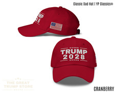 Trump 2028 Hat Red Trump Baseball Cap for Men Women, Unstructured Low Profile