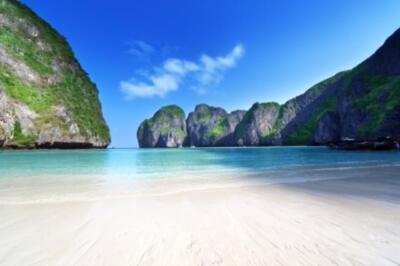 Wandbild: Morgenzeit und Maya Bay, Phi Phi Leh Island, Thailand (18124628)