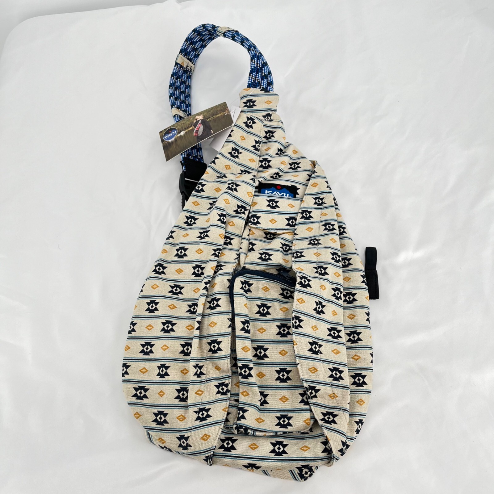 KAVU Rope Sling Pack Adjustable Crossbody Bag (Triblinds Print