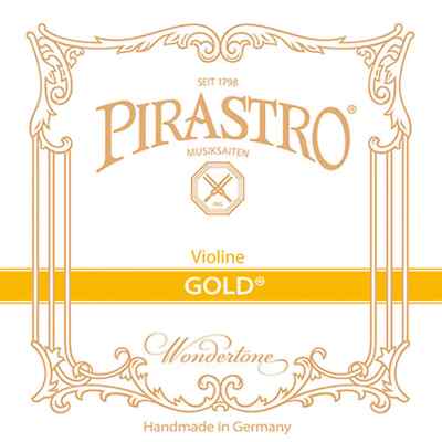 Pirastro Gold Label Violin Set, Medium Gauge, Authorized Dealer