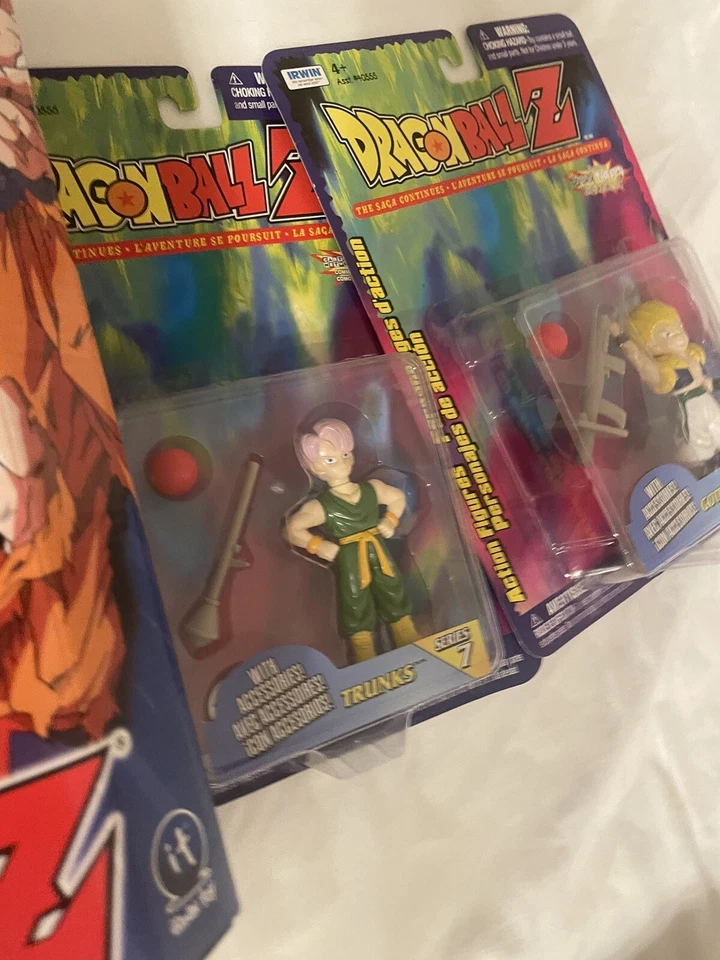 Figura de acción Irwin Toys 1999 Dragon Ball Z Saga Continues TRUNKS serie 7 Foto 2 de 2