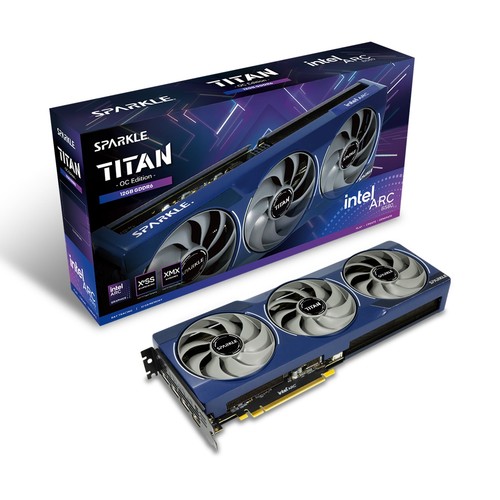 SPARKLE Intel Arc B580 Titan Luna OC 12GB GDDR6 Grafikkarte Battlemage Lineup... - Bild 1 von 6