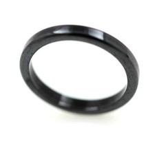 Bague alliance anneau Hématite noire 3 mm