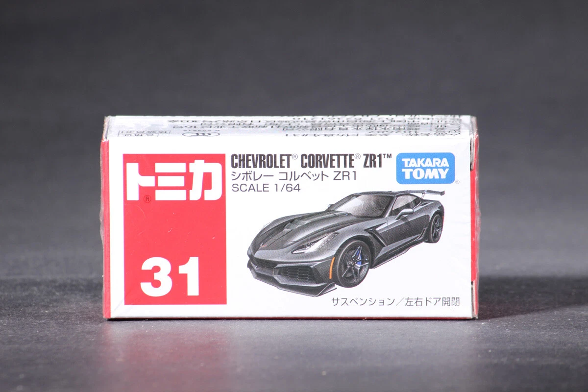 Takara Tomy Tomica 31 Chevrolet Corvette ZR1 Black 1 64 Mini