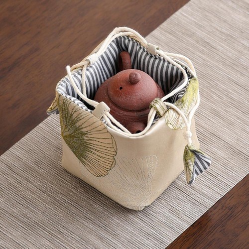 Teaware Bag Embroidery Drawstring Bag,Portable Travel Bag B1D3 Tea Set L2C3 D1W3 - Picture 18 of 32
