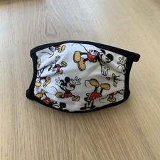 Disney Parks Mickey Character Pattern Cloth Face Mask PPE Small - Brand New