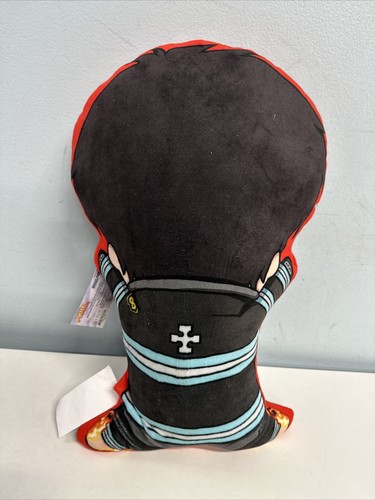 Fire Force Shaped Pillow NEW Shinra K 20x12" (Seam unsewn by material tag) See p - Picture 4 of 12