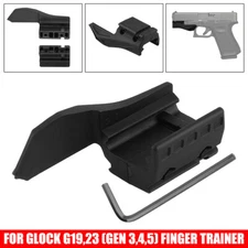Right Hand Trigger Finger Guard Thumb Rest for Glock G19 23 GEN3,4,5 Mount Rails
