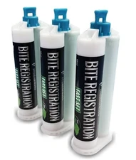 3 x Dental Bite Registration Material Fast Set 50ml Cartridges (Made in Germany)
