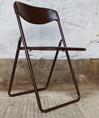 Vintage Folding Chair Plastic 70s Chair Space Age Braun 70er