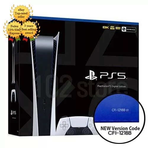 Sony PS5 Playstation 5 Digital Edition Console CFI-1218B New Version  -Express