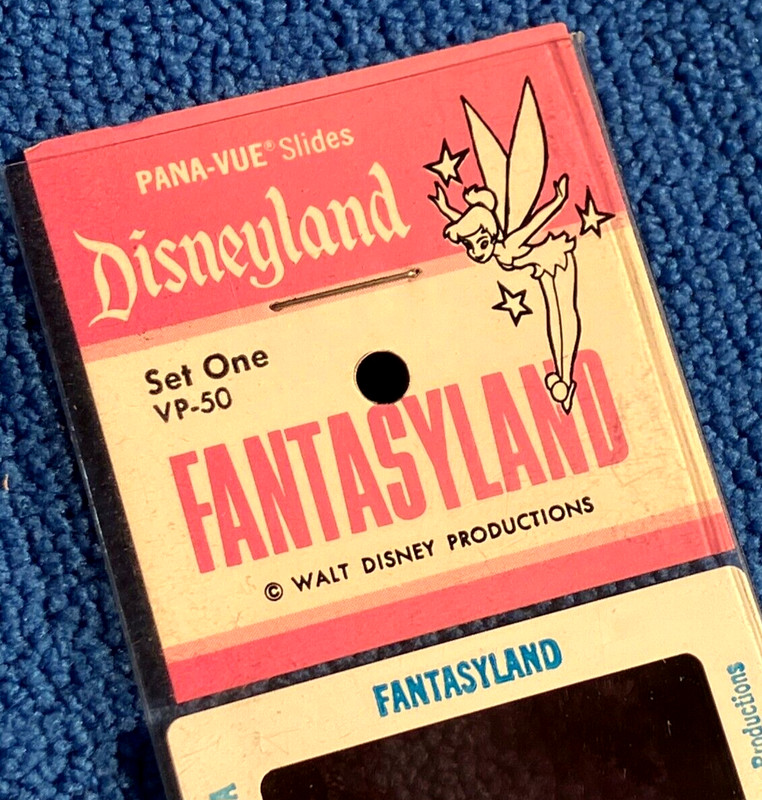 1966-70's Disneyland Park Souvenir "GAF" Color Slide Set "Fantasyland"