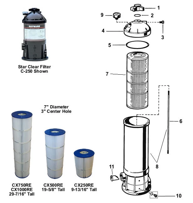 Hayward CX800Z4A Auto Air relief tube Star Clear Star Clear Plus Swim Clear  - Image 2 of 2