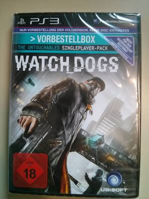 Watch Dogs [PlayStation 3, PS3] Preorder-Box Vorbestellbox  NEU & OVP 
