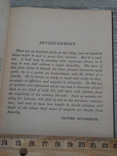 Vintage 1916 Goldsmith's Vicar Of Wakefield By Oliver Goldsmith - Picture 20 of 22