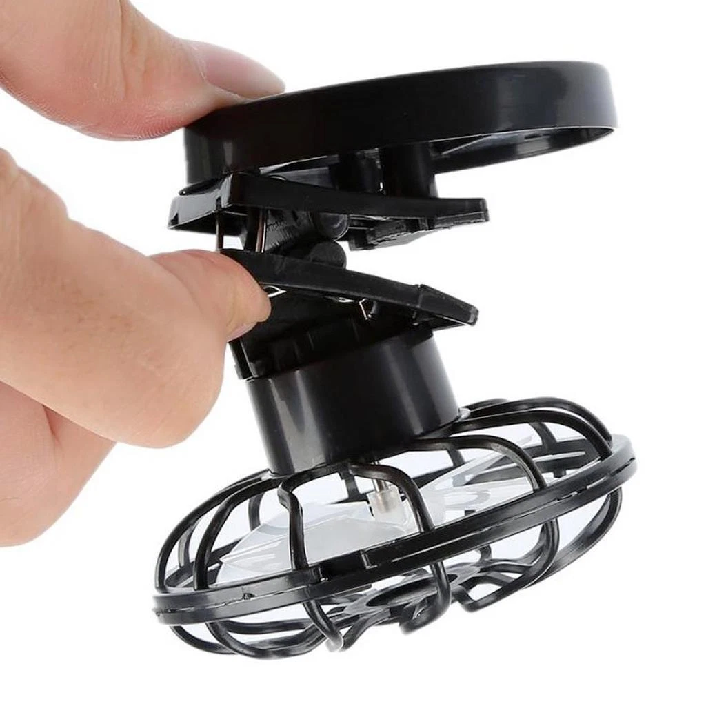 Hat Mini Solar Fan For Camping Fishing Sun Energy Power Cooling