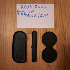 03-06 SILVERADO TAHOE YUKON SIERRA CUP HOLDER 3 PIECE RUBBER LINER MAT SET OEM