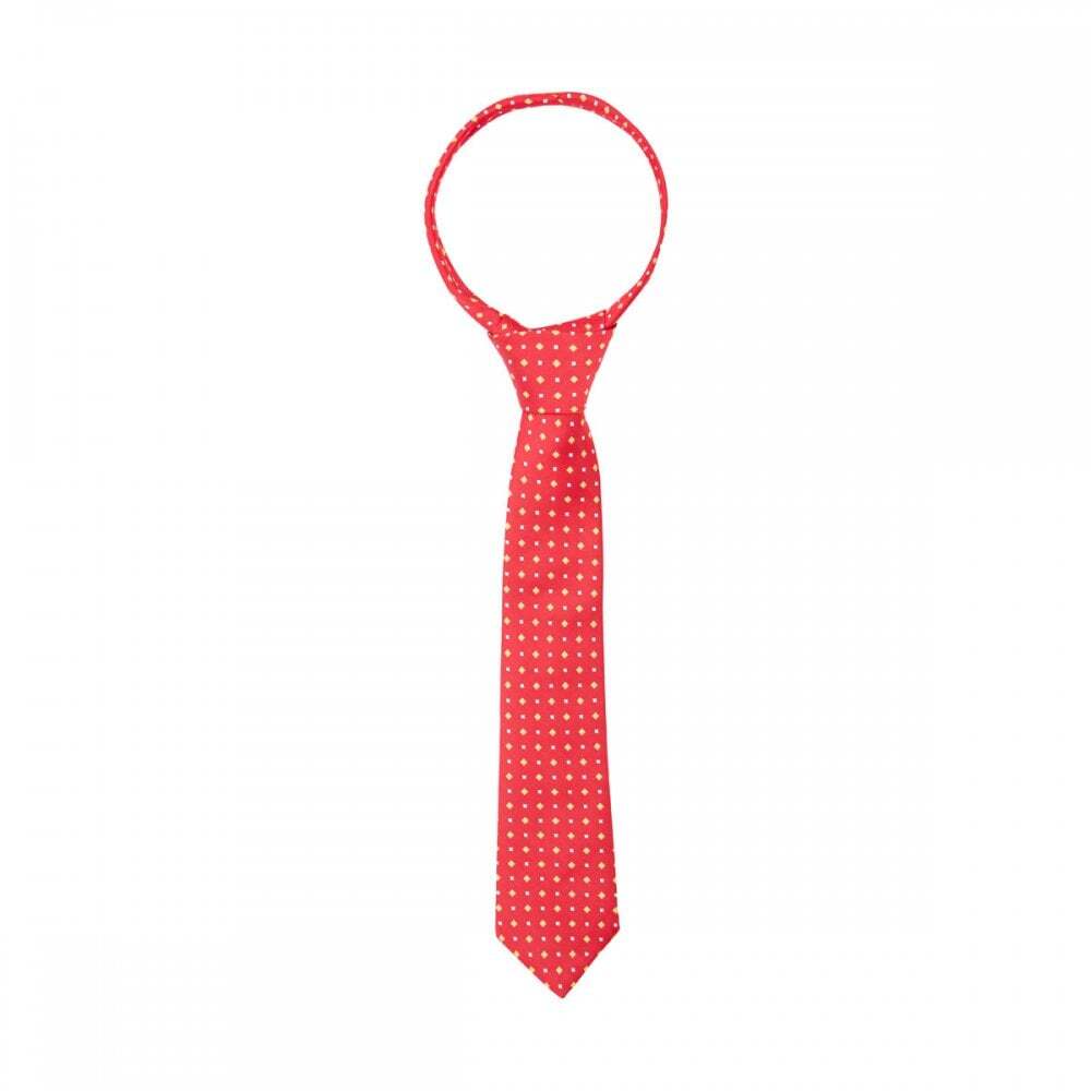 Supreme Products Childs Show Tie - Red/Gold Diamonds