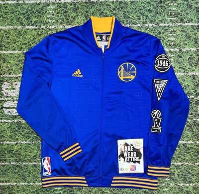 Golden State Warriors Adidas Nba Warm Up Jacket Jersey Jacket 2Xl