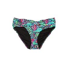Sunseeker Women Microfibre Twist Bikini Bottoms Multi-color Size 10 0675