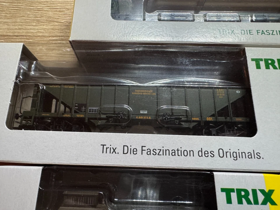 Trix 24104 Güterwagen Set der K.Bay.Sts.B. Unbespielt in OVP - Bild 4 von 4