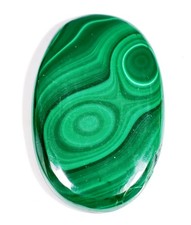 97 Ct 6X28X45 mm NATURAL DESIGNER GREEN MALACHITE OVAL CABOCHON GEMSTONE OJ-74