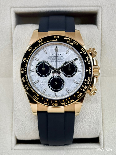 2025 Rolex Daytona 40mm 126518LN Yellow Gold Oysterflex Meteorite Dial