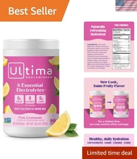 90-Serving Pack of Keto-Friendly Electrolyte Powder - Refreshing Pink Lemonade