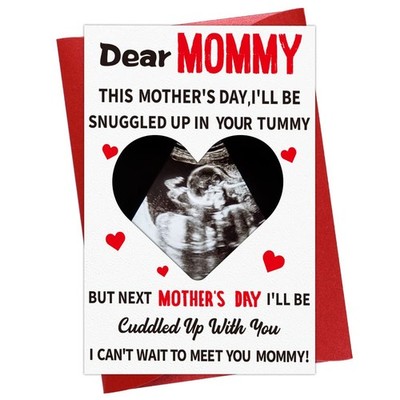Funny First Mothers Day Card for Mom, Happy 1st Mothers Day Card with Photo Inse