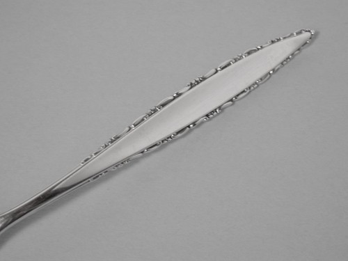 Vintage Lunt Lace Point Sterling 7 1/2” Fork 1965 Silver Solid Regular 925 - Foto 3 di 11