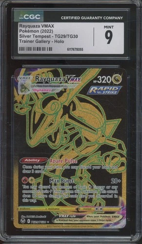 2022 Pokemon Silver Tempest Trainer Gallery Holo #TG29 Rayquaza VMAX Mint CGC 9