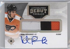 2016 Ultimate Collection Debut Threads Tier 1 75/99 Ivan Provorov Patch Auto 1ci