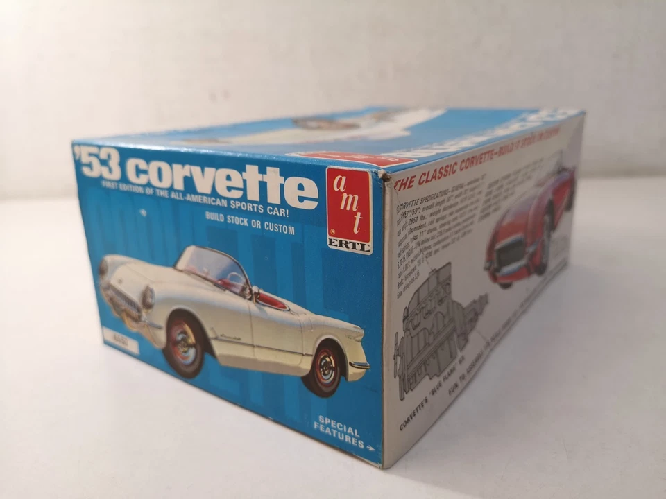 '53 Corvette Amt Ertl Kit 6552 Special Scala 1/24 Particolari Sigillati-D29 - Immagine 3 di 4