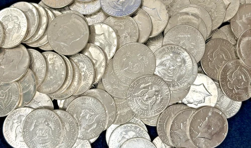 40% SILVER KENNEDY HALF DOLLARS CIRCULATED THIS IS PER PIECE