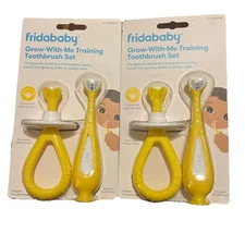 NEW/SEALED - Frida Baby - Grow-With-Me Training Toothbrush Set - 2 Pack (2 Sets)