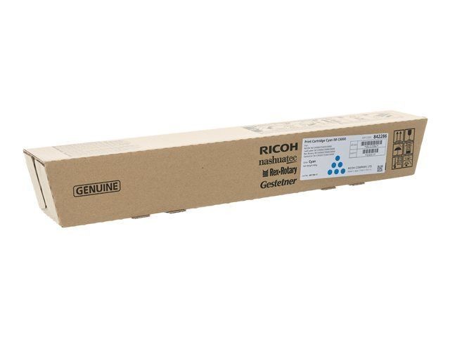 Toner cyan Ricoh 842286 haute pr&eacute;cision pour des graphiques nets