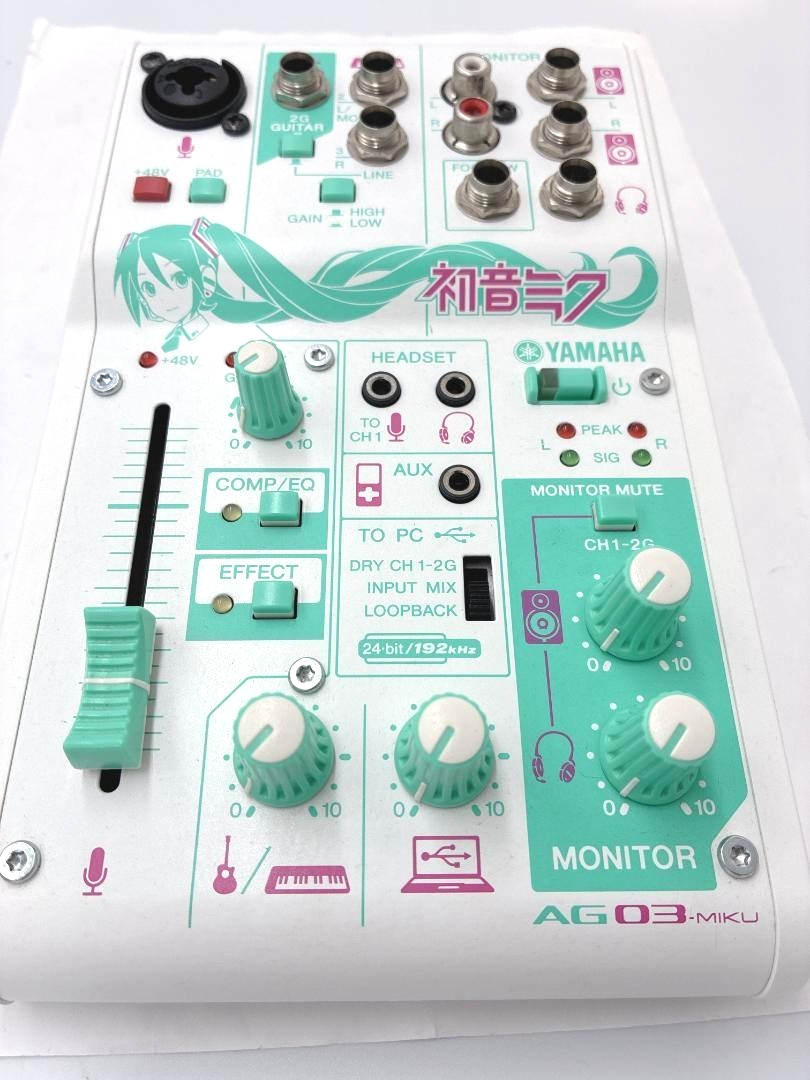 YAMAHA AG03 MIKU 初音ミクモデル ヤマハ | AG03-MIKU - ウェブキャスティングミキサー - 概要