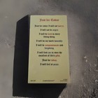 Christ in the Wilderness Just for Today LAMINATED Holy Card GILDED Gold JESUS — photo 2
