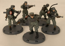Dust Tactics/1947 Axis Sturmgrenadier Command Squad Used PAINTED