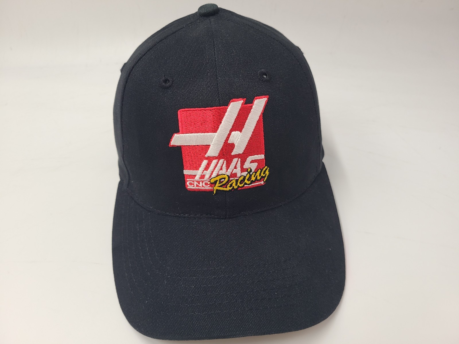 Vintage Haas CNC Racing Strapback Adjustable Hat Cap Cotton Motorsports Black