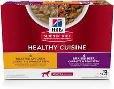 Healthy Cuisine Adult 1-6 Great Taste Wet Dog Food Variety Pack Roasted Chicken
