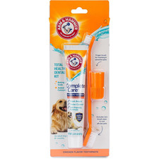 Arm  Hammer Dog Dental Kit - Enzymatic Toothpaste Toothbrush Finger Brush 2.5oz