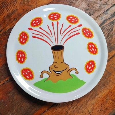 A di ALESSI by MASSIMO GIACON PIZZA PLATE   Oven Pizza Plate Collectible