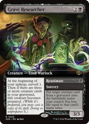 Grave Researcher (Ext Art)| 325 | MTG | Secrets of Strixhaven | Normal |BOGO50%