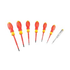 Stanley VDE Screwdriver Set 7 Piece Slotted & Pozi Screwdrivers Insulated VDE